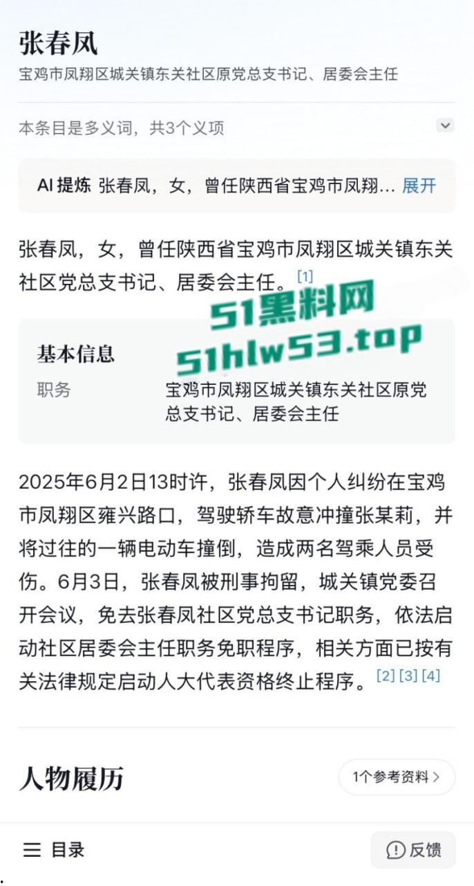 陕西宝鸡凤翔区党支部书记【张春凤】因丈夫出轨当众驾车怒撞小三,不料伤及多位无辜市民! 第5张 陕西宝鸡凤翔区党支部书记【张春凤】因丈夫出轨当众驾车怒撞小三,不料伤及多位无辜市民! 第5张