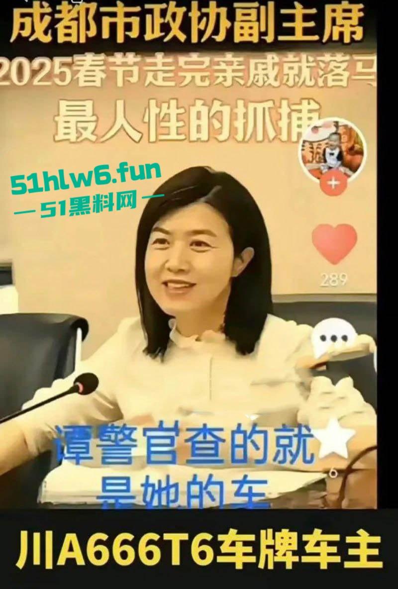 四川成都正厅级干部女贪官【田蓉】落马当年【谭谈交通】被封杀事件始作俑者 作陪领导的视频也被曝光！  第1张