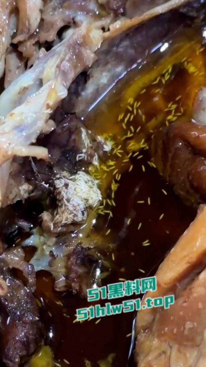 潮汕一农家乐窑鸡，鸡肉内部上爬满蛆虫密密麻麻超级恶心，场面令人作呕吃出人生阴影！  第7张