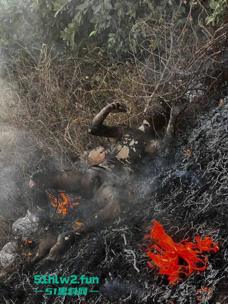 柬埔寨金边【坎达尔】惊现一燃烧尸体，尸体呈扭曲僵硬状态，疑似园区猪仔被毁尸灭迹？  第3张