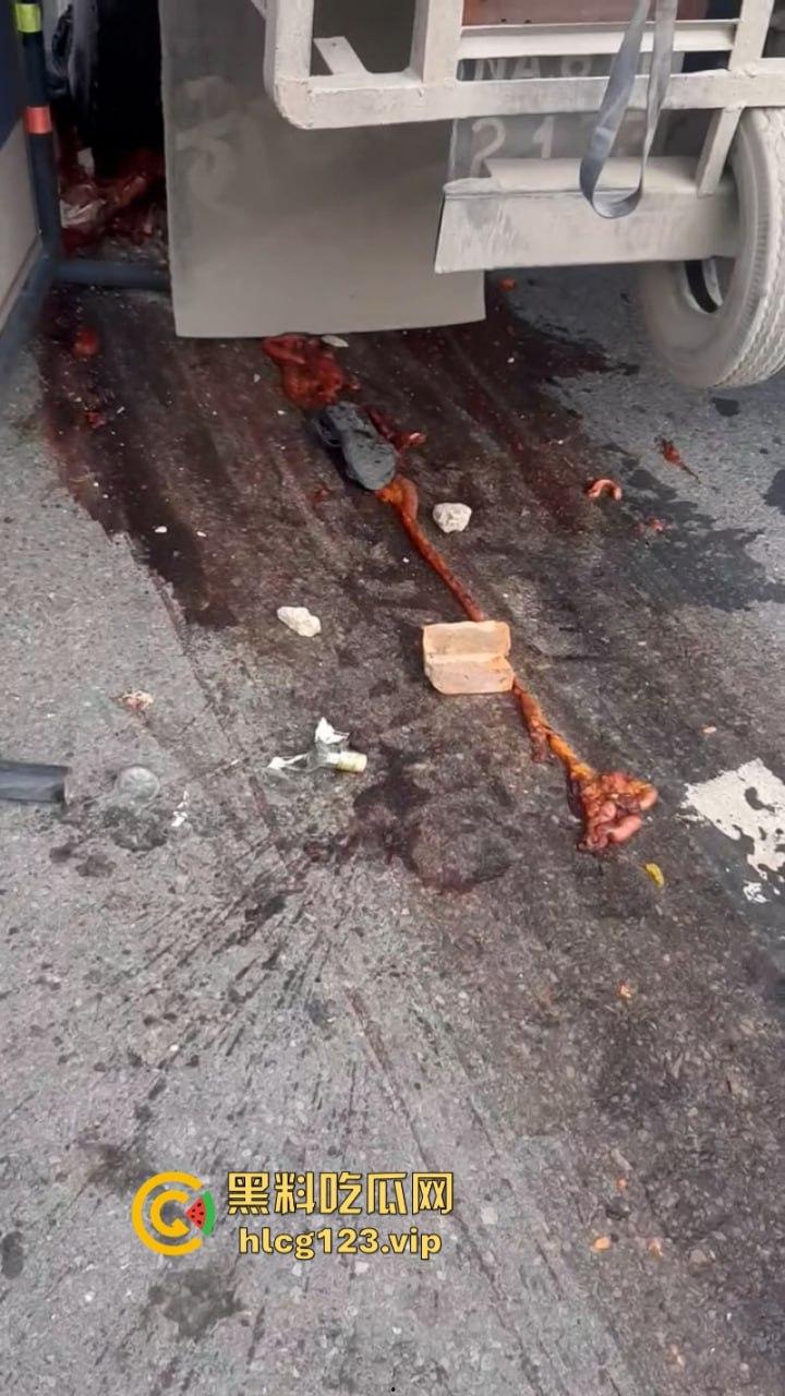 血腥慎点！太惨烈！尼泊尔一男子遭货车碾压拖行 “肠子都出来了！”  第5张