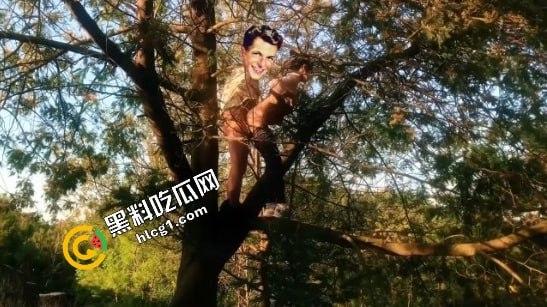 大胆人妻不满足山上野炮，竟转战树梢继续狂野后入打炮挑战！  第1张