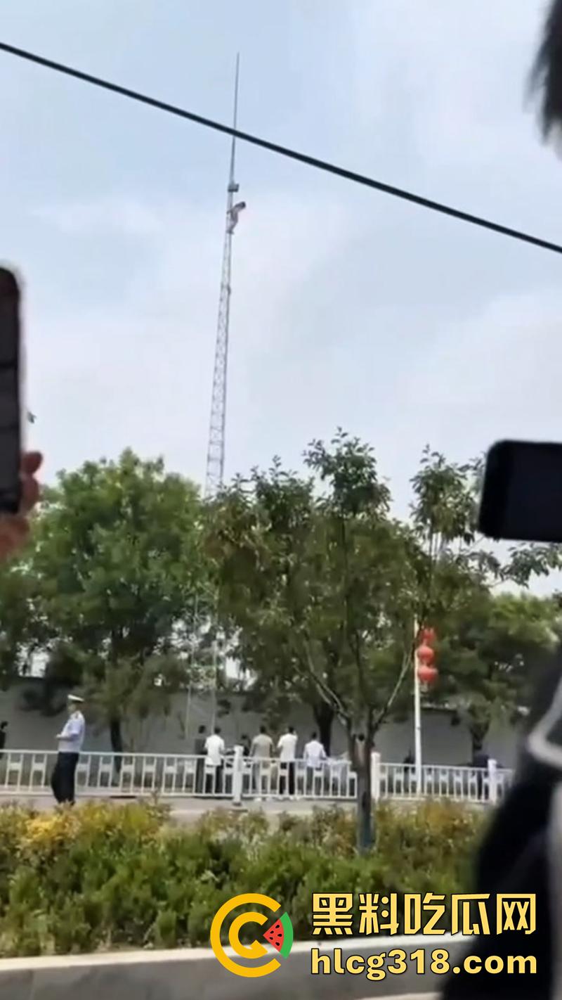 变态主人带母狗露出，突发奇想爬信号塔，高空捆绑拍照炫耀，结果主人意外坠落摔死，女子已获救！  第2张