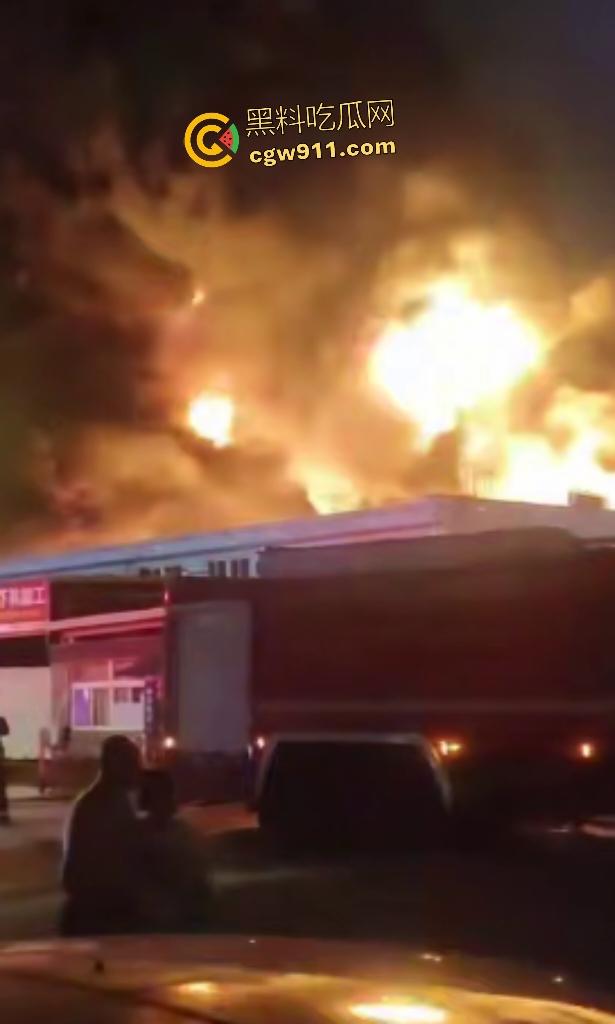 宁波姜山镇顺丰物流仓库惊天大火！高压路奥克斯旁熊熊烈焰，20余辆消防车鏖战一小时勉强控火！  第7张