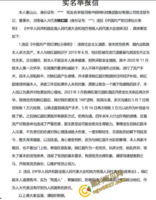 河南中钢网科技集团股董事长姚红被情夫董山山实名举报!两人激情视频疯传,最终两败俱伤! 第4张 河南中钢网科技集团股董事长姚红被情夫董山山实名举报!两人激情视频疯传,最终两败俱伤! 第4张