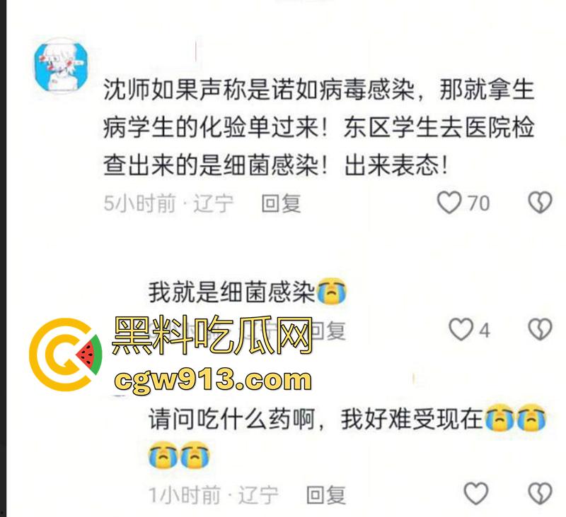 沈阳师范大学集体中毒？竟是感染诺如病毒，是有人投毒还是水箱太脏？中毒学生和老师已经全被抬走！  第4张