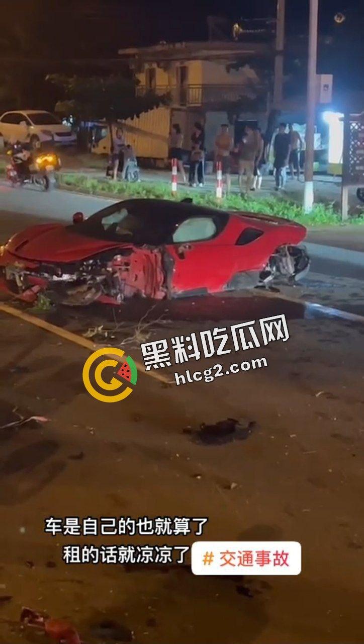 三亚3位小仙女 租法拉利跑车出车祸 后胎撞飞数米 唯一一台法拉利sf90报废 第6张 三亚3位小仙女 租法拉利跑车出车祸 后胎撞飞数米 唯一一台法拉利sf90报废 第6张