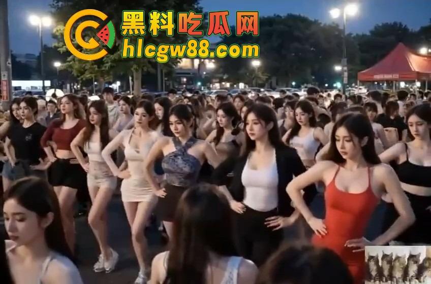 三亚百人美女广场舞阵仗惊人，身材火辣衣着清凉，这谁还敢说扰民？大爷们全程目不转睛，裤裆都鼓了！  第4张