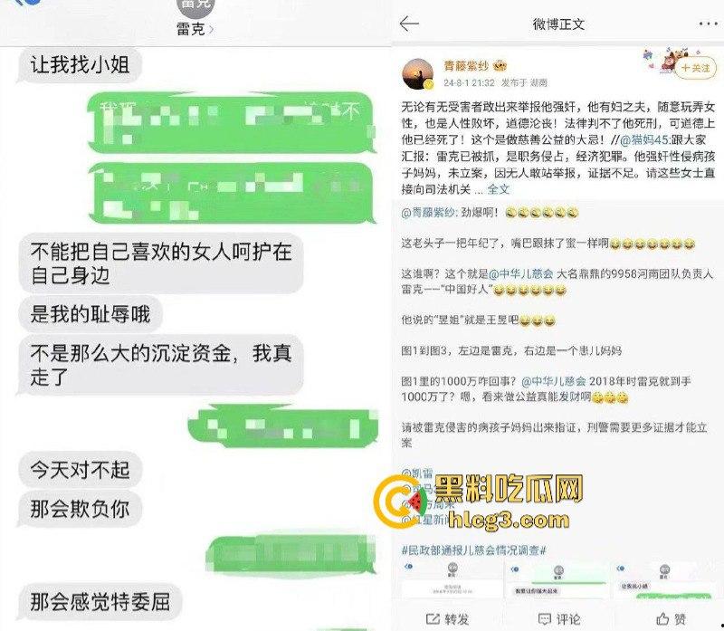 中华儿慈会河南负责人雷克 让患儿母亲陪睡才给捐款 陪一次给一点 直到把患儿拖死私吞捐款！  第5张
