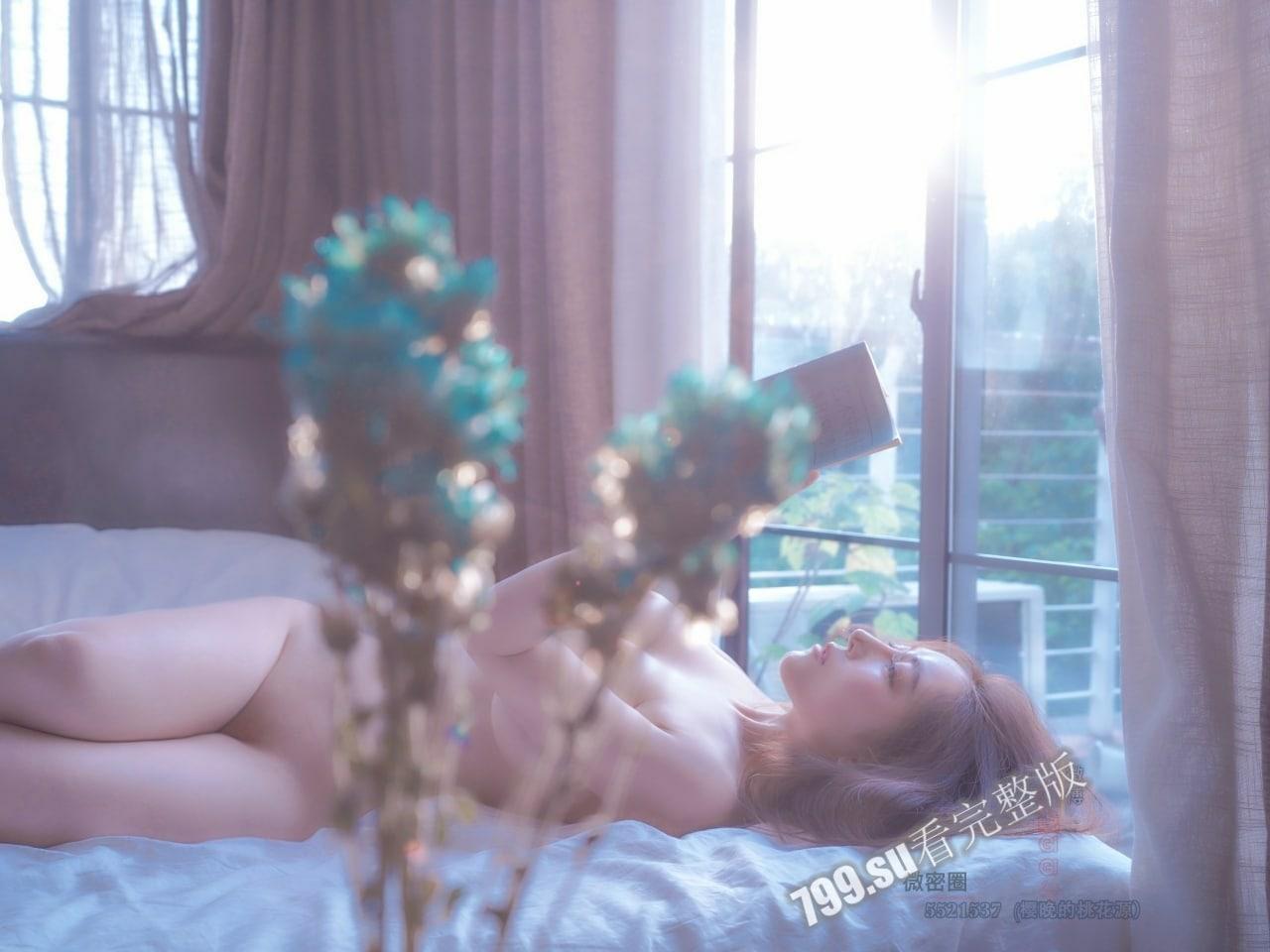 微博 19W 网红 G 奶女神 樱晚 最新大尺度主题私拍《红酒与她》极致唯美幽魂诱惑  第5张