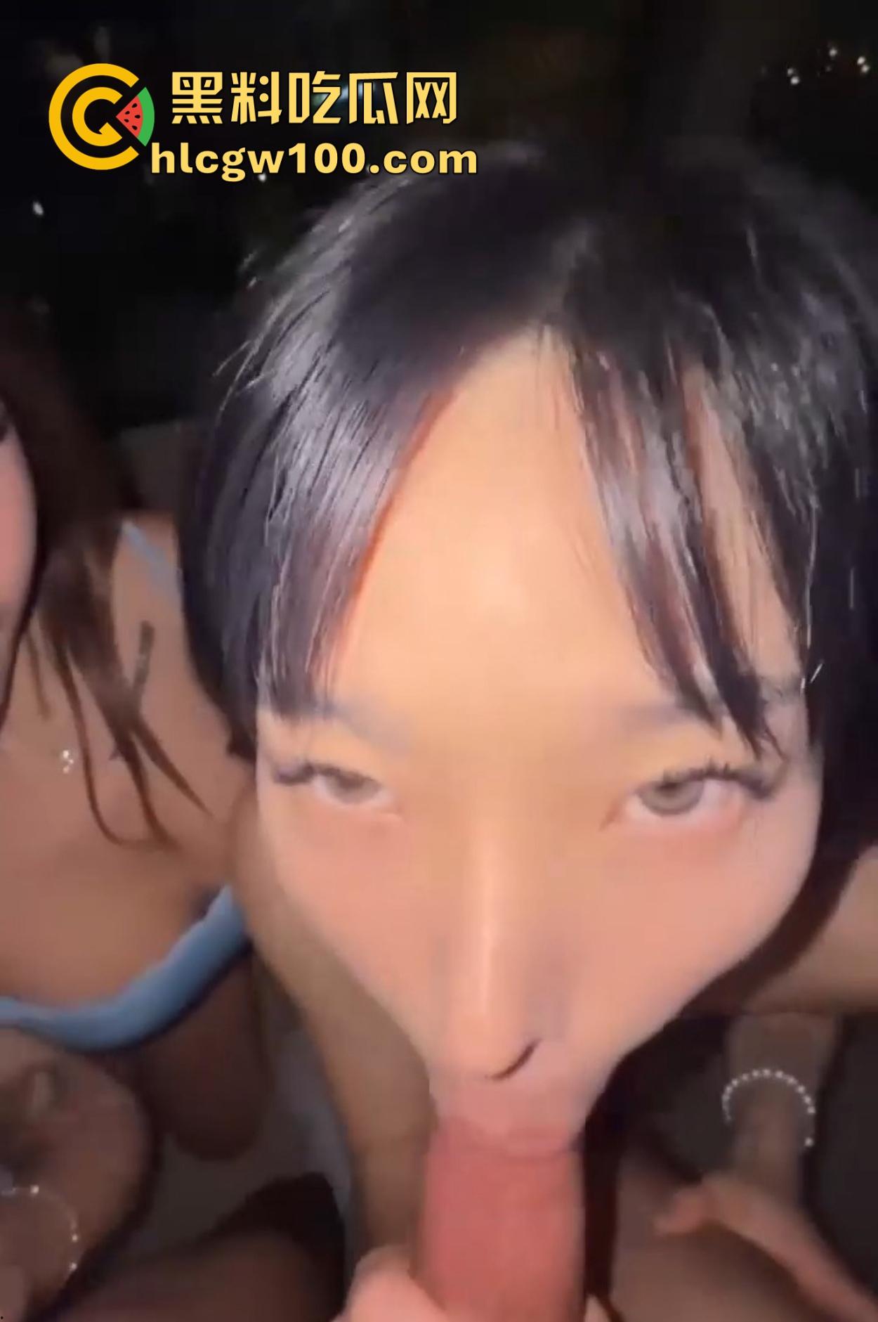 高颜值韩国尤物Elle Lee和闺蜜亚裔酒店双人舔洋大屌，轮流口交舔到拉丝，洋大屌享受帝王级服务！  第7张