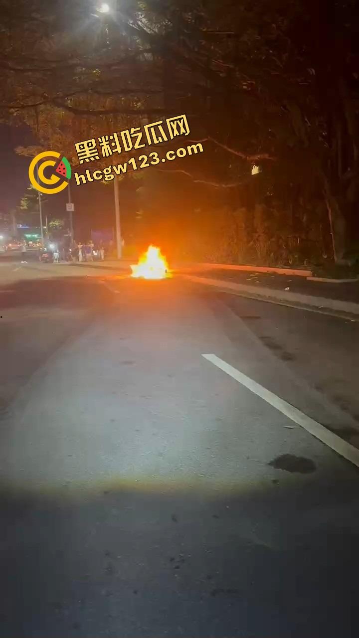 女骑电摩骑出火力全开模式，车子骑着骑着自燃直接把裤子烧没了，当场草地打滚成辣妹火焰鸡！  第5张