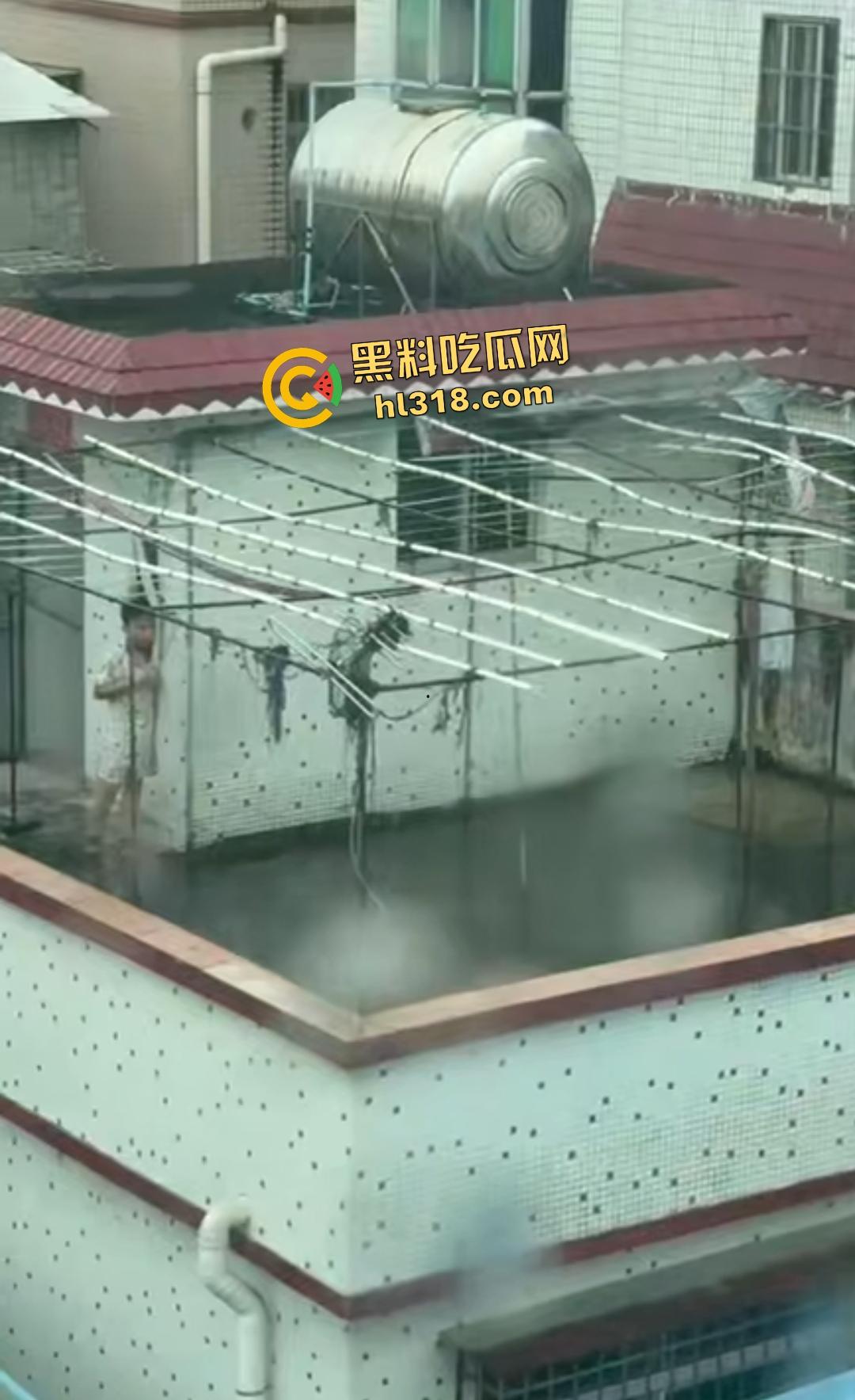 畜生小孩天台虐猫丧心病狂！甩来甩去地上狂摩擦，猫咪命悬一线，只能抓着杆子不放！  第7张