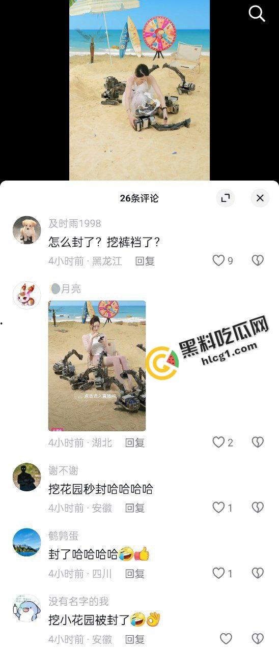 抖音挖掘机博主『鱼生有你游乐场』直播间刷礼物 操控挖掘机挖逼 被封禁  第4张