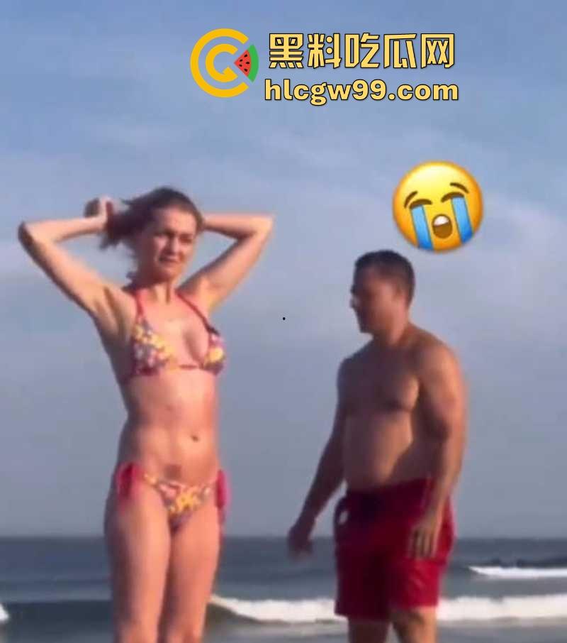 公共沙滩变成人体交配现场，老外光天化日下当着孩子面直接操逼，老黑直接上去用水泼降温警告！  第10张