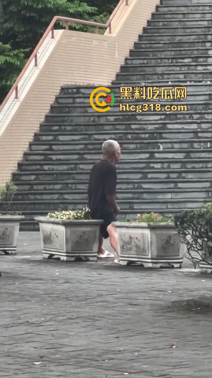 八旬老登公园门口在线打飞机，是不是看到有啥好看的啊姨啊，打得这么起劲，都快撸出火了！  第5张