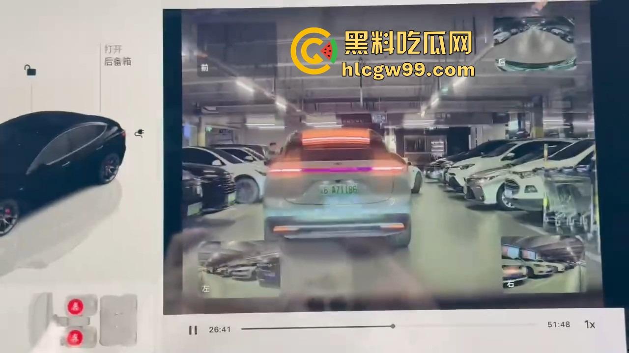 深圳停车场奇葩情侣上演霸位大战 小仙女亮中指逼人让位 最后灰头土脸道歉 真是贱找骂！  第1张