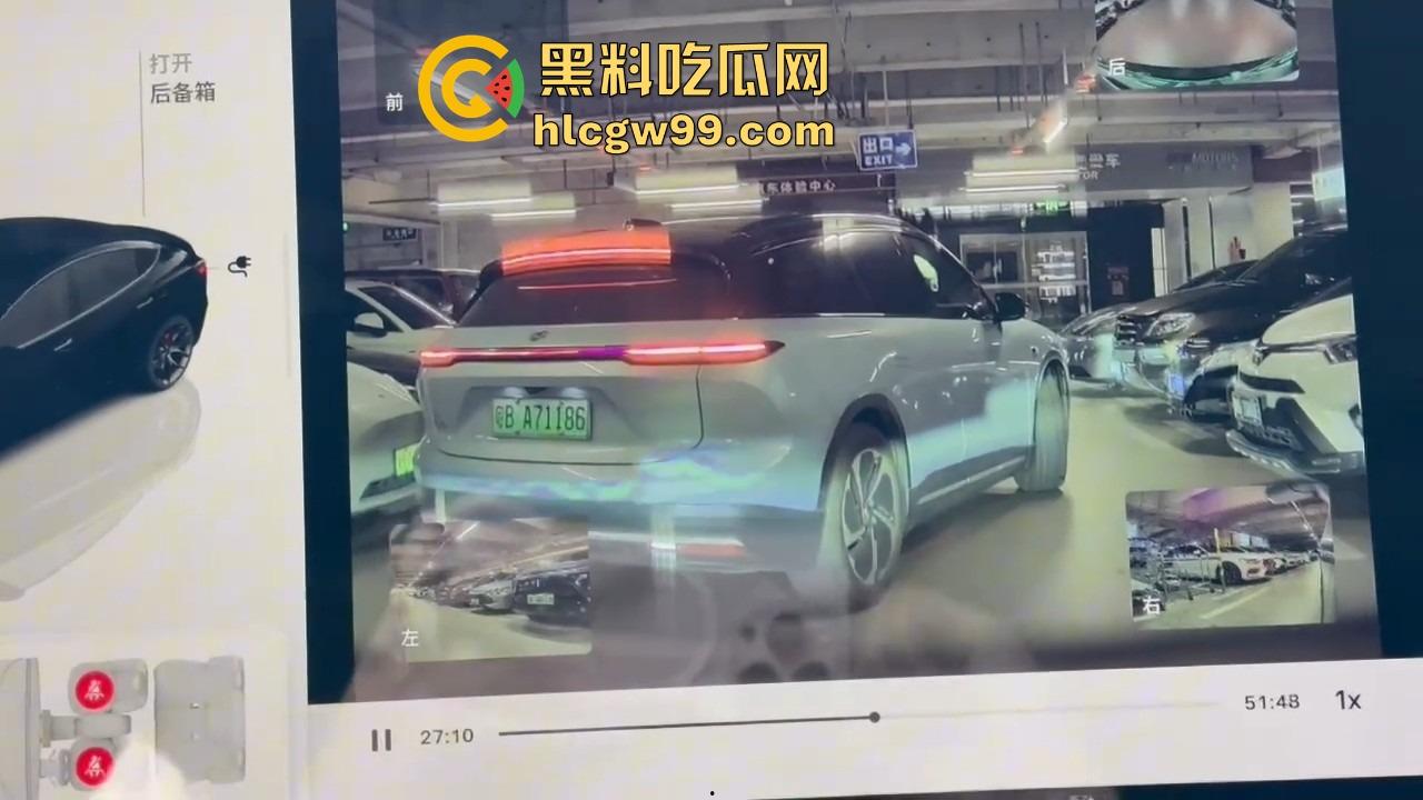 深圳停车场奇葩情侣上演霸位大战 小仙女亮中指逼人让位 最后灰头土脸道歉 真是贱找骂！  第2张