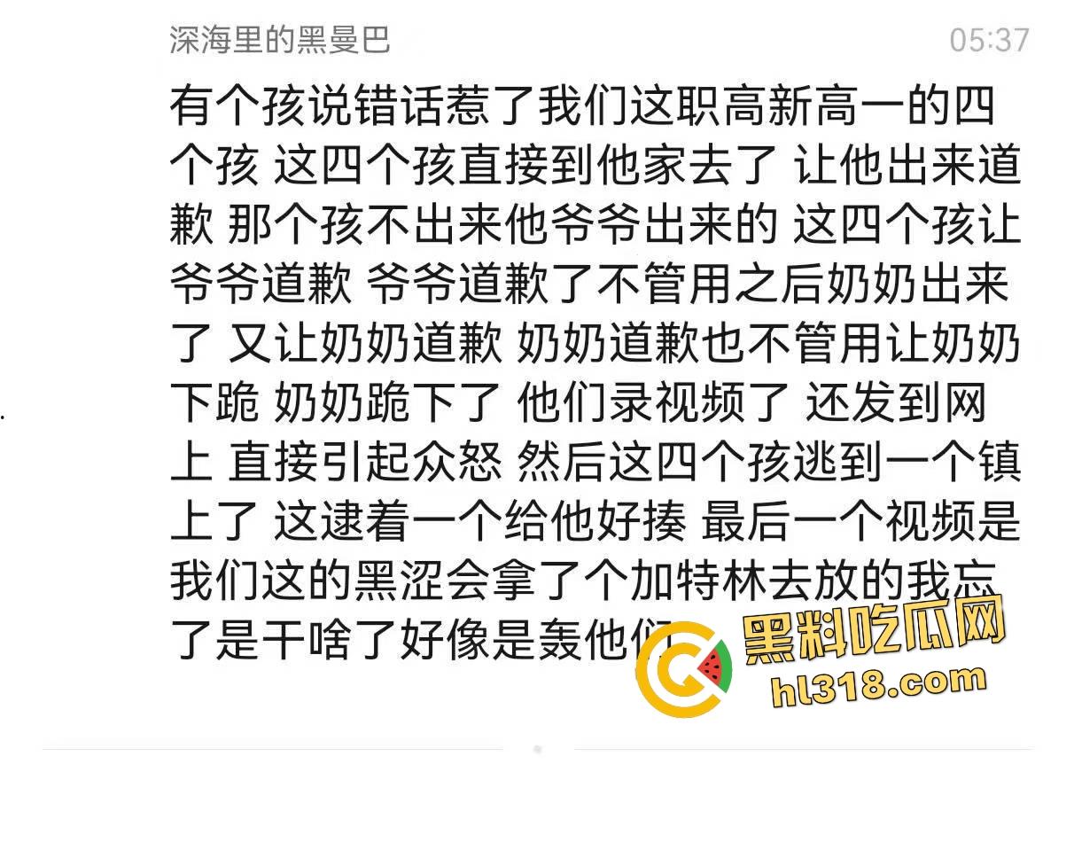 高一恶霸逼学生爷爷奶奶下跪磕头，孙子反击大骂，黑涩会加特林烟花狂喷，最后霸凌者被抓来跪地！  第2张