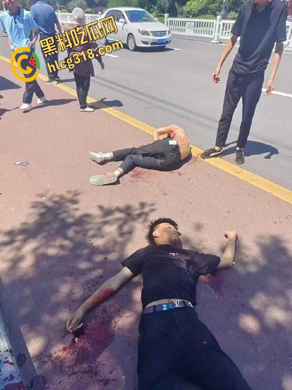 甘肃平凉五中高三学生，街头火拼刀战，社会小混混一个打五个，1死1伤3逃战绩可查！  第4张