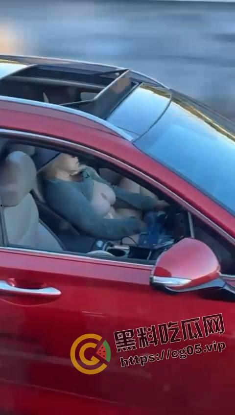 速度与激情！高速上边开车边自慰 不愧是女司机 玩的就是狠活  第4张