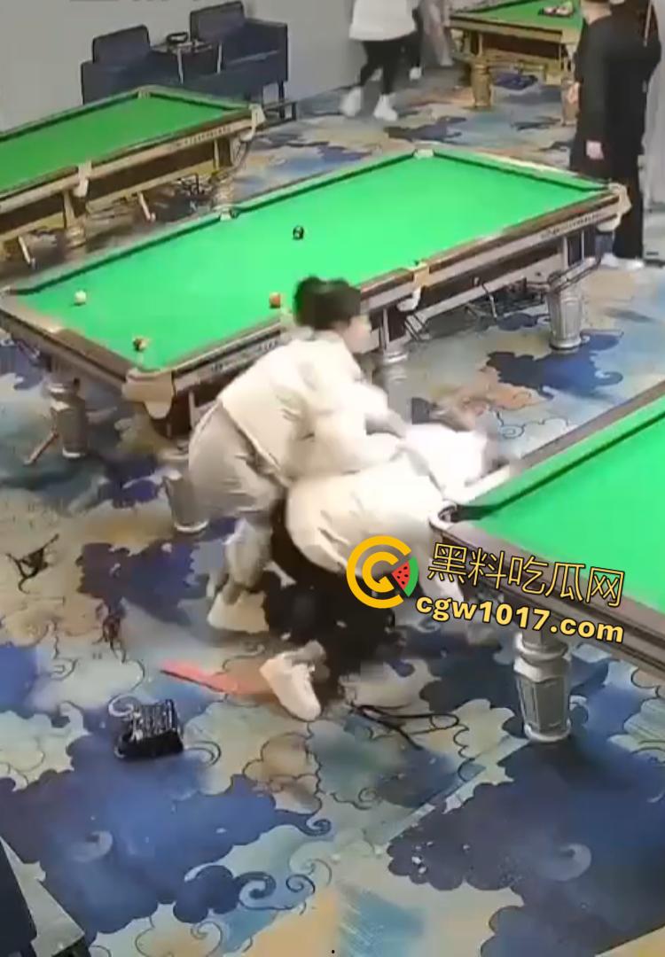 吉林台球厅女孩砍人 双刀双子星暴怒互砍 两个白衣小妹拿刀狂砍黑衣小妹 手持砍刀狂暴100秒  第6张