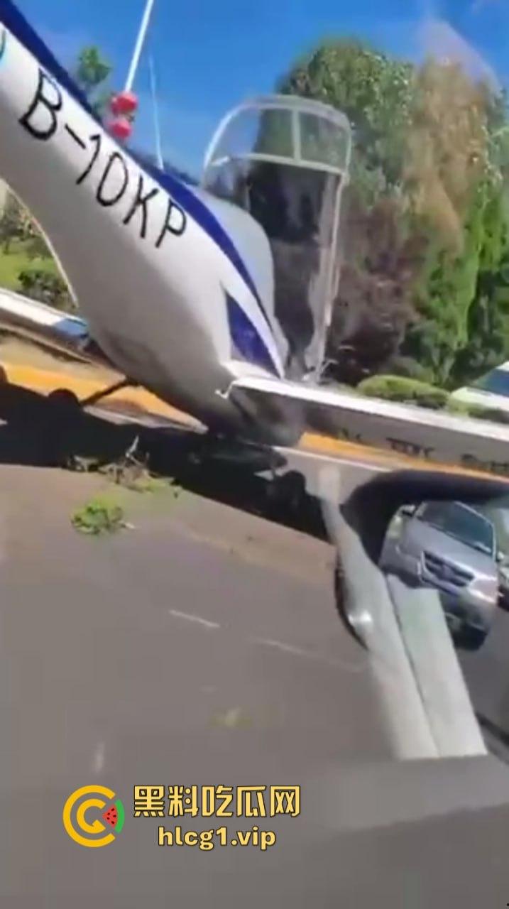 感谢大哥送来的飞机！辽宁大连一飞机失控掉落在公路上  第4张