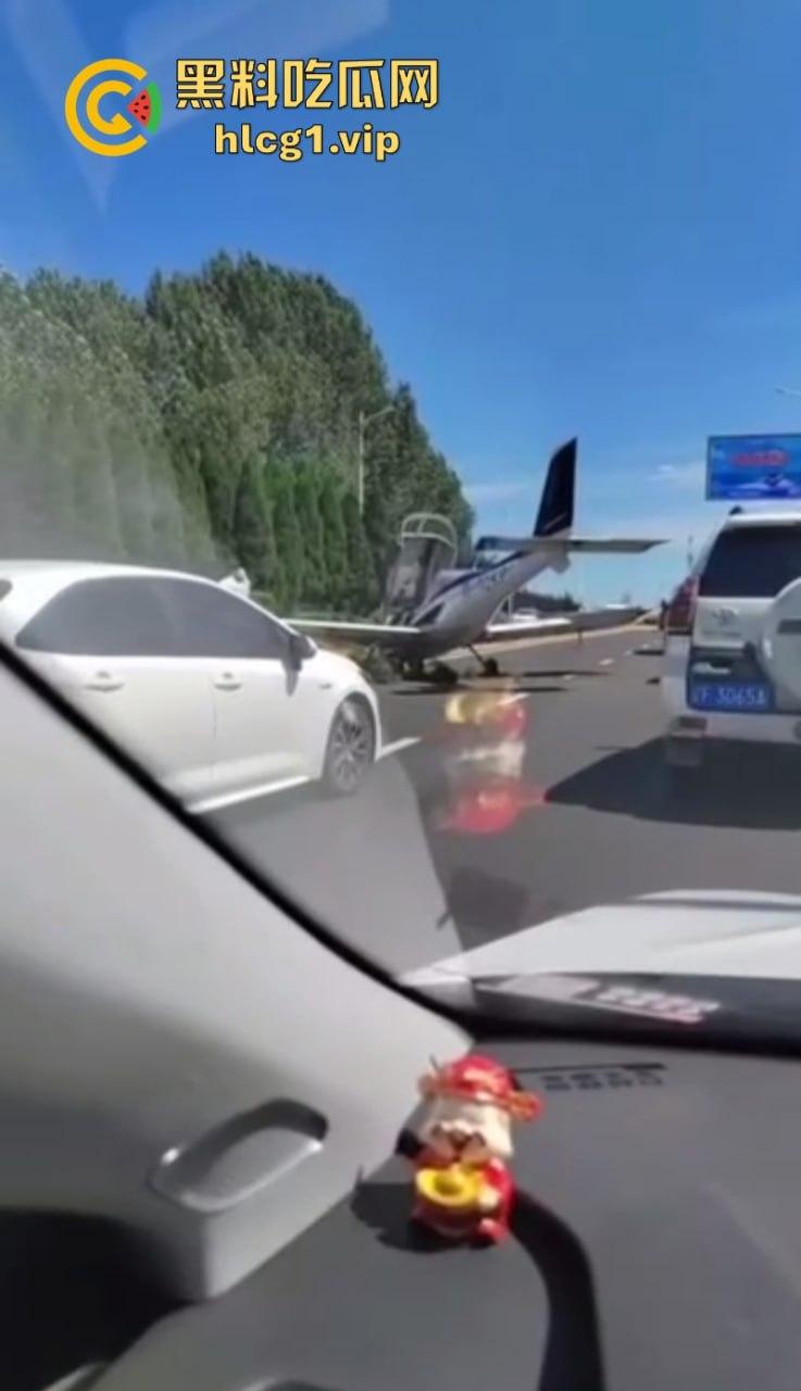 感谢大哥送来的飞机！辽宁大连一飞机失控掉落在公路上  第8张