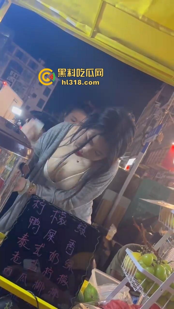 一杯柠檬茶就能细看G杯大奶，小姐姐纯手工猛打，其实我一直喜欢喝柠檬茶，什么大不大奶的无所谓！  第3张