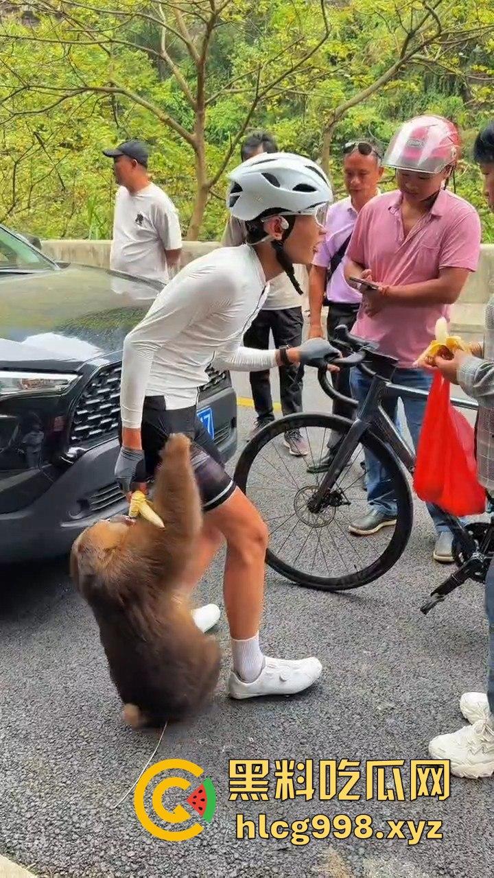 奇葩猴子不吃香蕉专爱美女！见到女的就疯狂抱大腿、抓胸、扯头发！  第1张