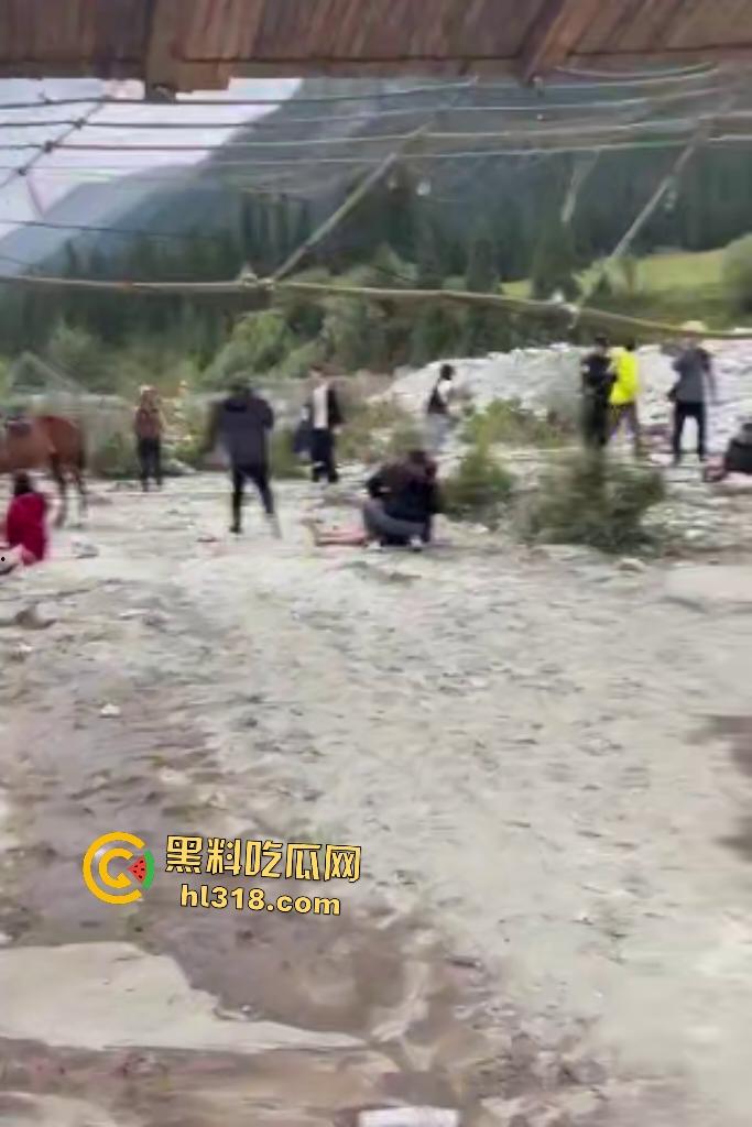 新疆伊犁昭苏县夏塔景区吊桥断裂29人滑落5死22伤，桥虽不高但下面就是激流的河水，直接能摔死！  第1张