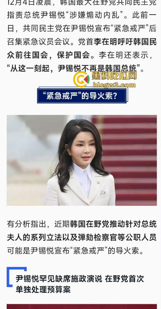 首尔之春恋爱脑总统『 尹锡悦』深夜全国戒严只为护妻子 第一夫人为让他稳住总统宝座睡遍军方高层！  第8张