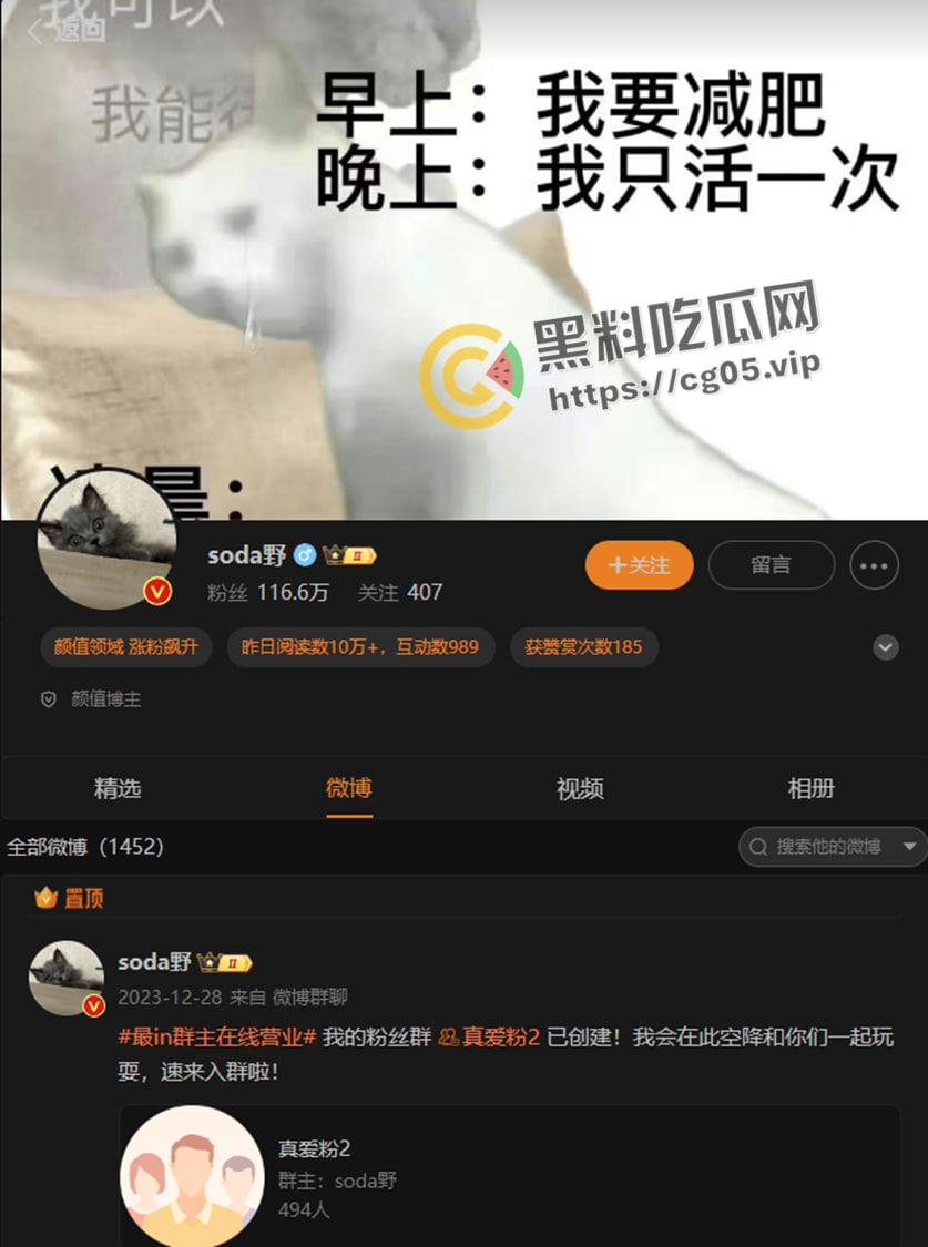 开盒微博百万粉丝博主【soda野】！本名【李佳甜】人设婊起诉大学生造黄瑶送进局子  判决书上有猫腻 被锤就是被主人拳交玩烂的母狗 第3张