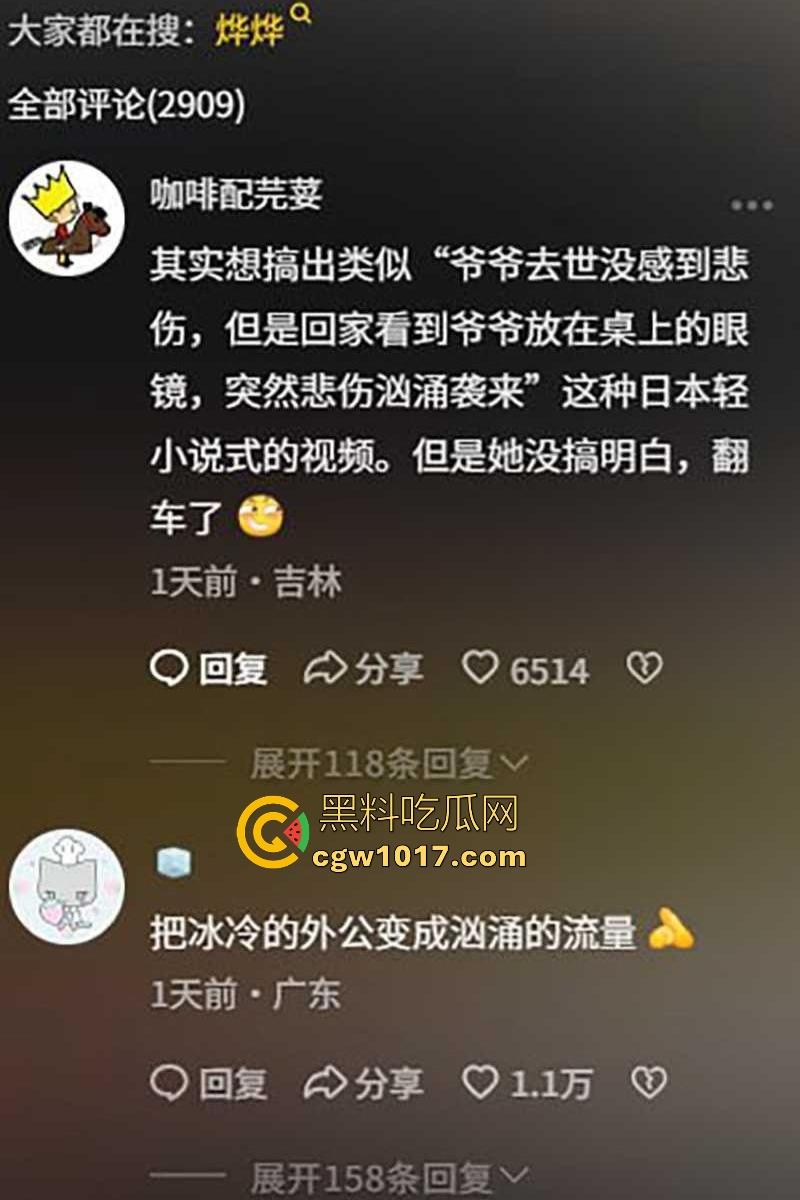 抖音【烨烨烨烨】外公去世还要去柏林游玩，亲人尸骨未寒就蓝天自拍，还蹭哀悼流量，如果外公还在世该多心寒啊！  第7张