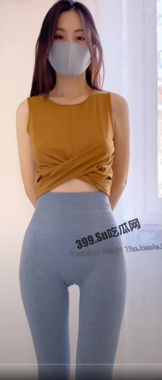 在油管INS等平台粉丝超百万的韩国瑜伽网红 JessieJiang 首次露三点自慰 360度裸露特写  第1张