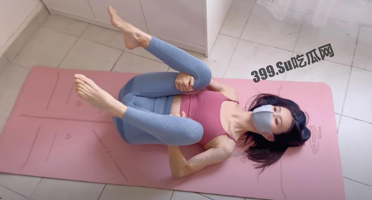 在油管INS等平台粉丝超百万的韩国瑜伽网红 JessieJiang 首次露三点自慰 360度裸露特写  第6张