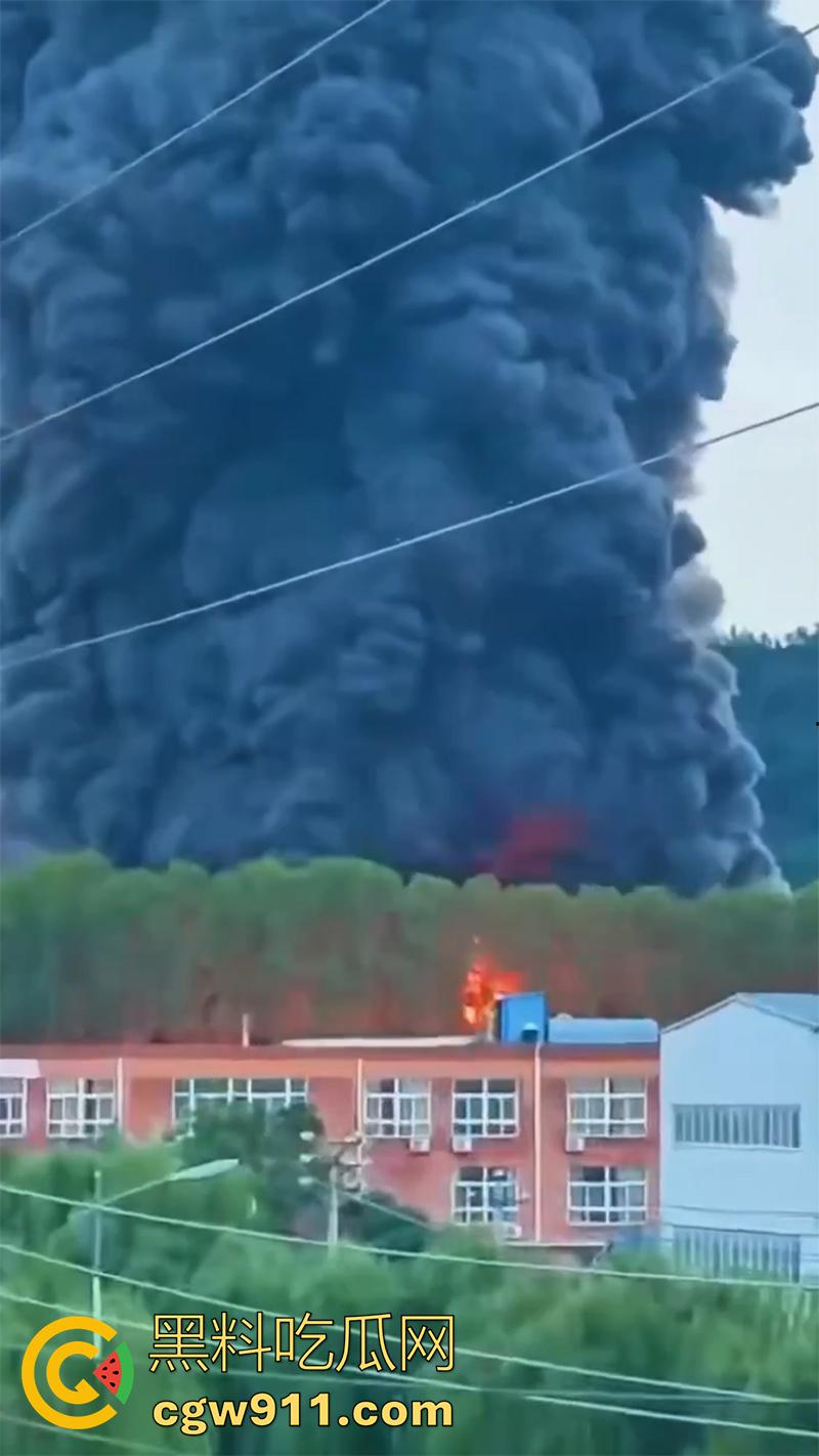 河南省洛阳市孟津区白鹤镇，宸岳化工有限公司发生火灾事故，现场浓烟冲天，目前未有人伤亡！  第7张