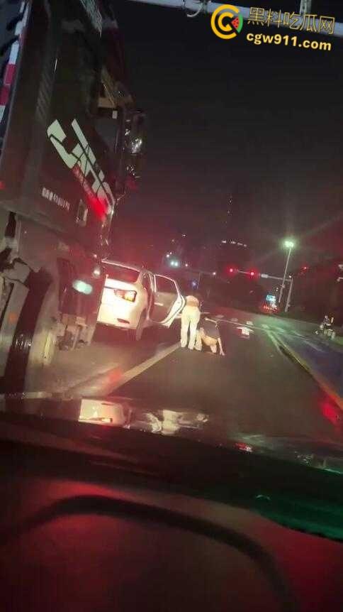 这是个有味道的视频，南沙红绿灯路口拉屎，这是憋不住了吗，还有美女下来送纸，这小翘臀还挺性感的！  第3张