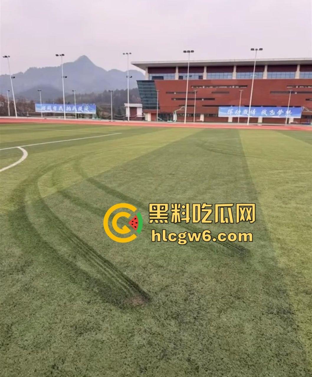 贵州遵义飙车哥路斯特霸气漂移进医药高等专科校园，操场草坪惨成赛车道，赔偿金额直接把人吓软！  第6张
