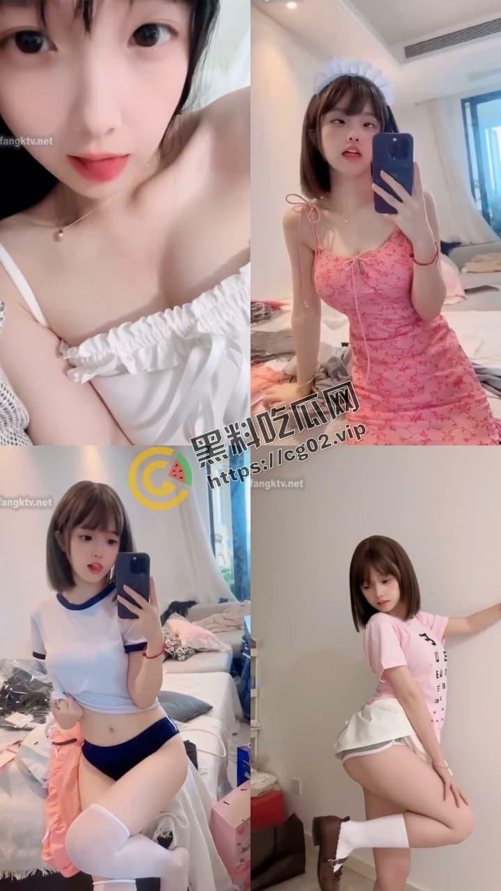 抖音 百万粉丝 咬一口妃妃酱 反差少萝莉 看起来软软香香的  白眼吐舌玉足 微密圈付费福利合集 第4张