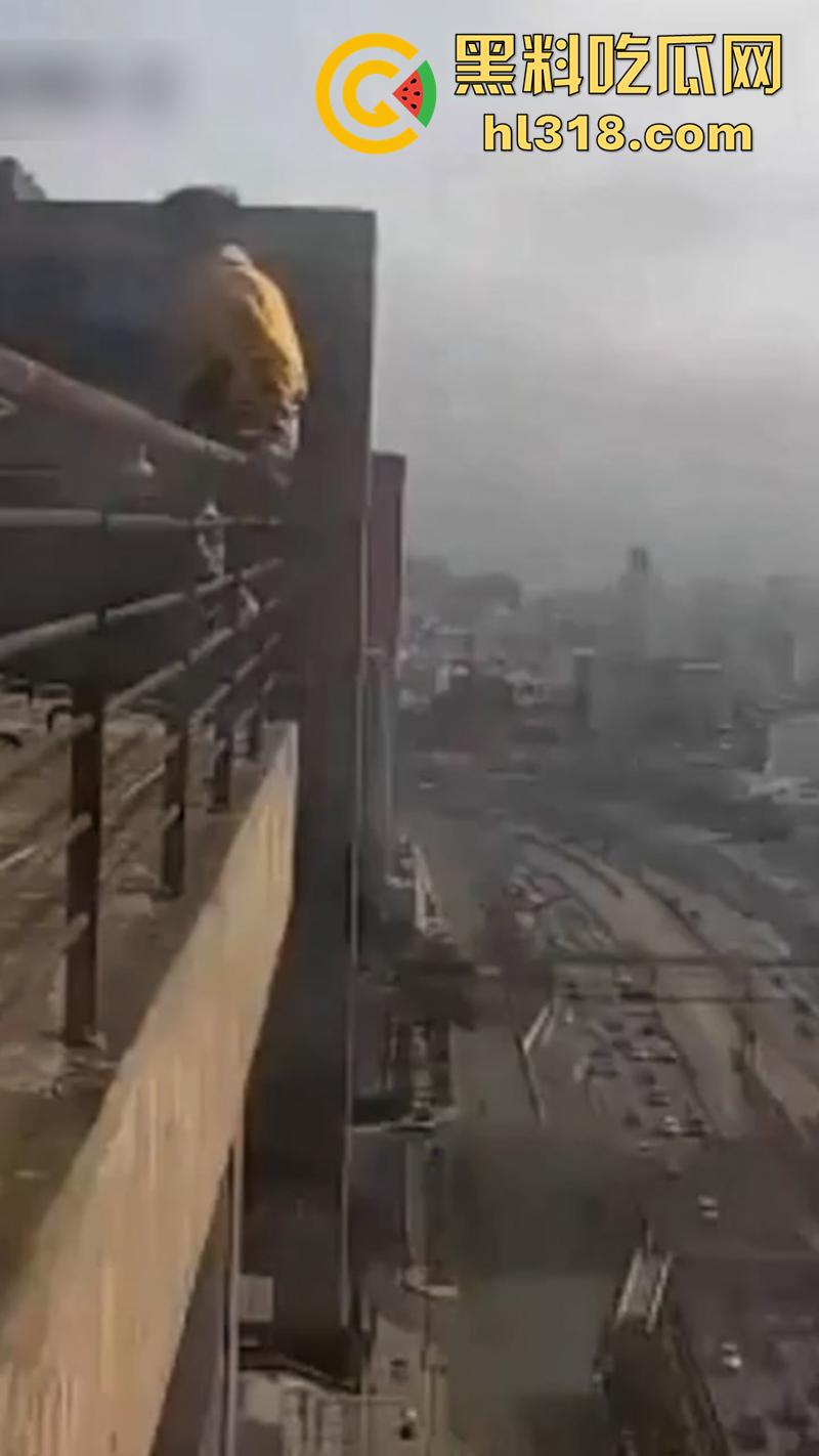 巴西男子跳楼现场，因所要医疗保险无果，直接跑到保险公司楼顶，几番犹豫后一跃而下！  第1张
