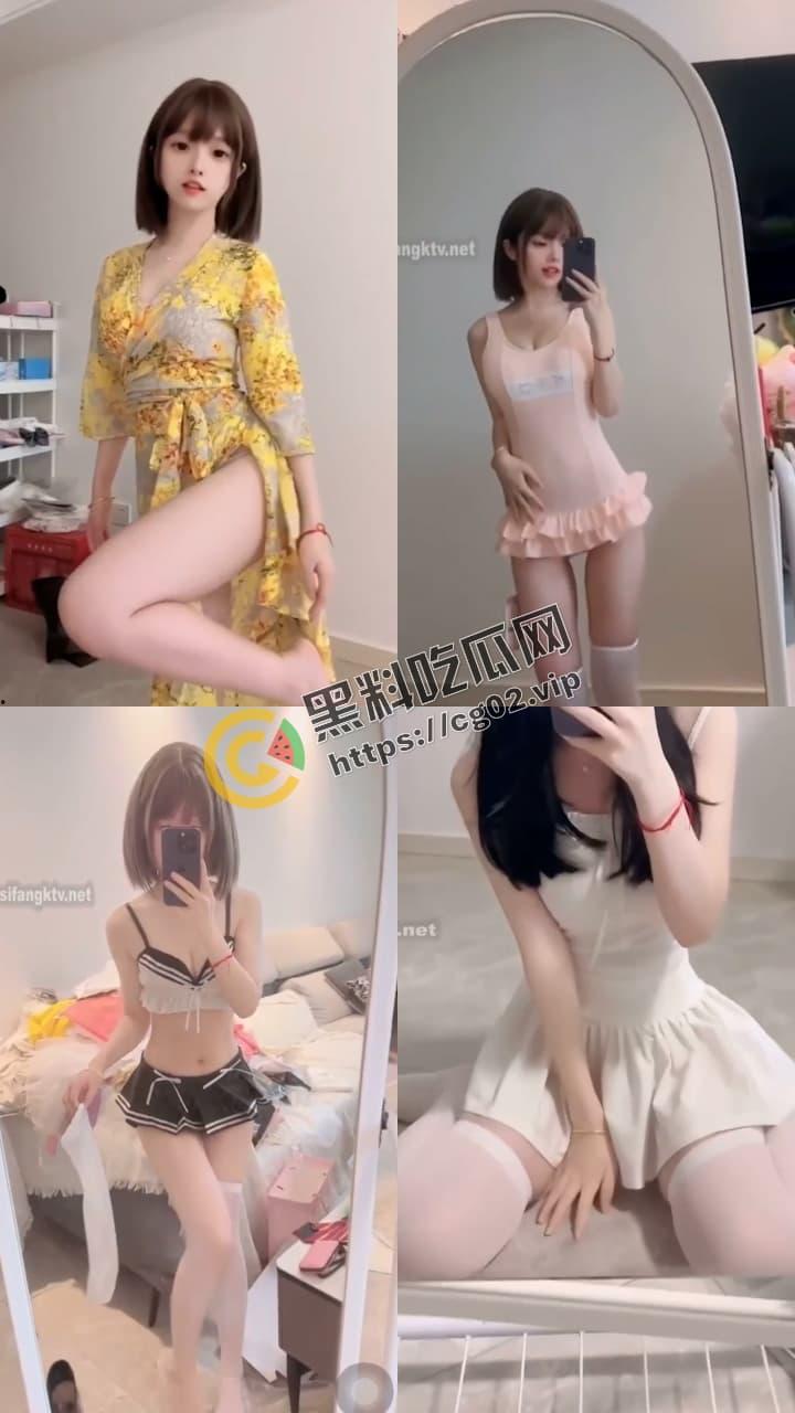 抖音 百万粉丝 咬一口妃妃酱 反差少萝莉 看起来软软香香的  白眼吐舌玉足 微密圈付费福利合集 第10张