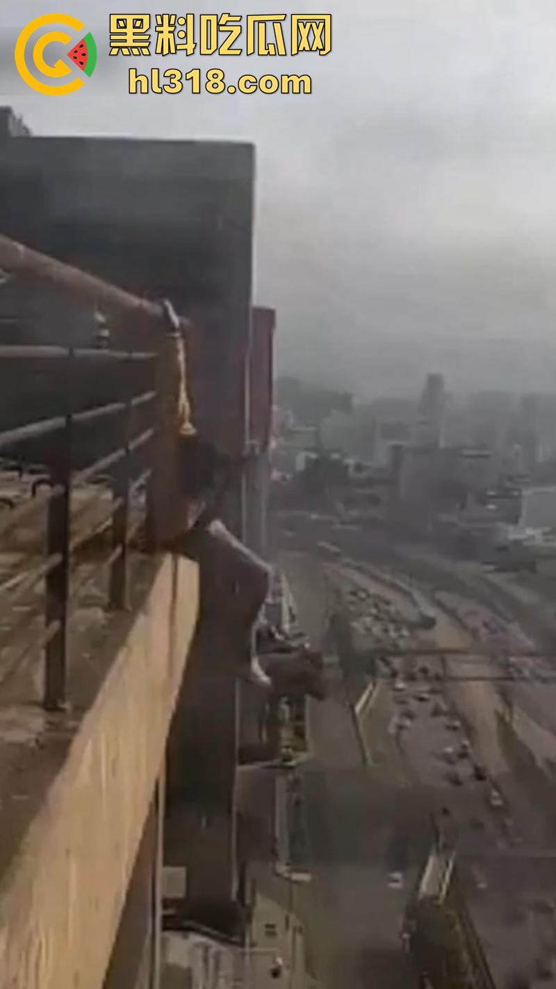 巴西男子跳楼现场，因所要医疗保险无果，直接跑到保险公司楼顶，几番犹豫后一跃而下！  第5张