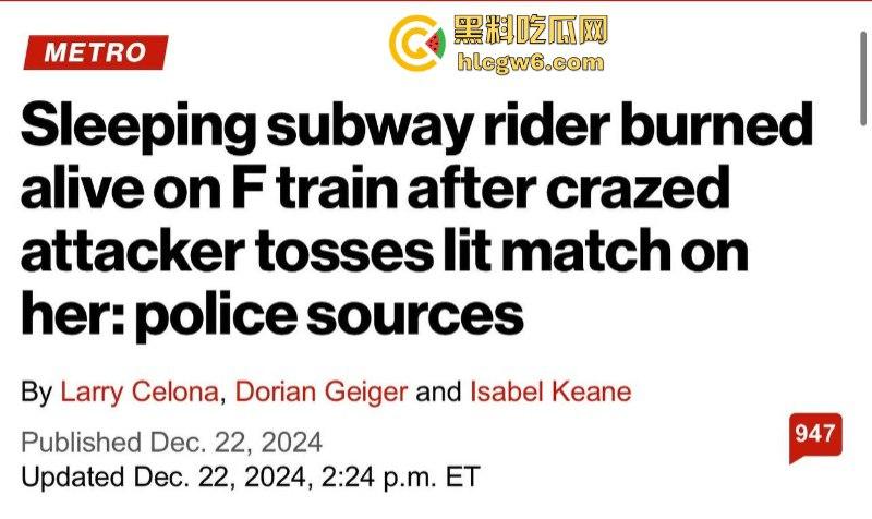 2024最强纽约笑话！纽约州长凯茜·霍楚尔前脚夸赞自己让纽约地铁更安全 后脚流浪汉在地铁纵火烧死一女子！  第2张