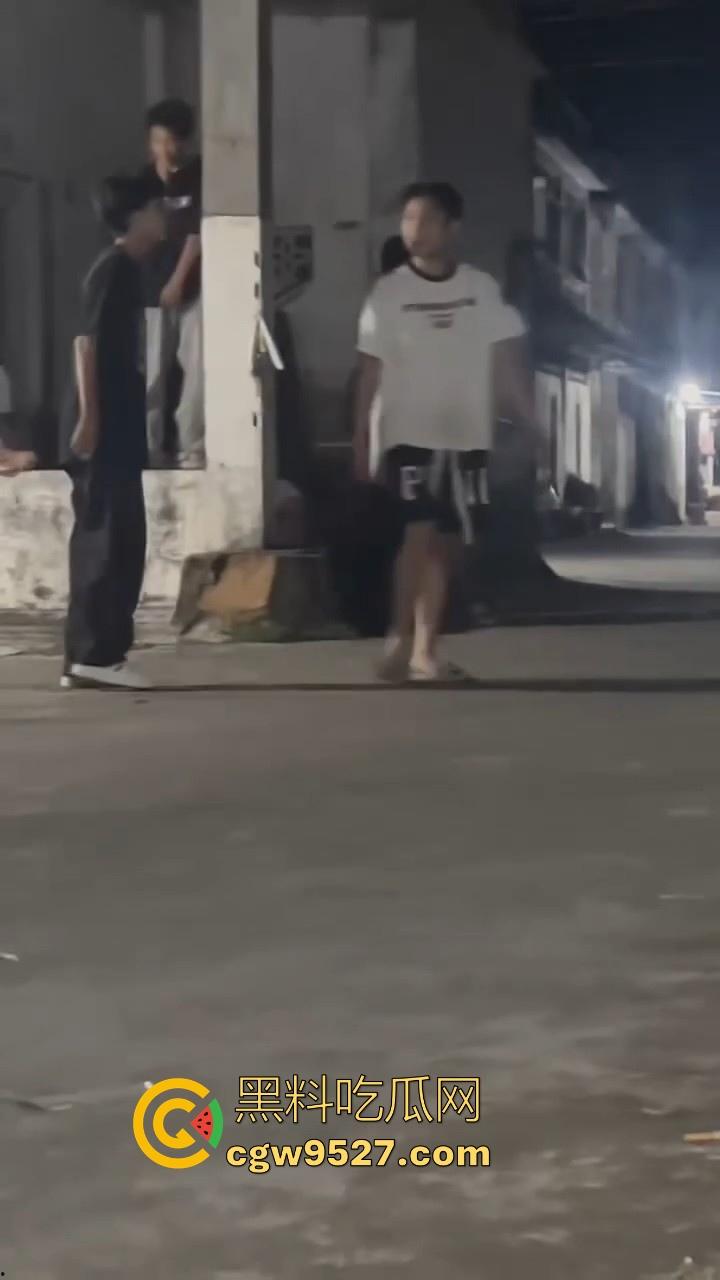 广西精神小伙1v1格斗单挑，互相推搡你一拳我一拳，最终酿成大祸，黑衣小伙倒地吐血抽搐，可把他们吓坏了！  第5张