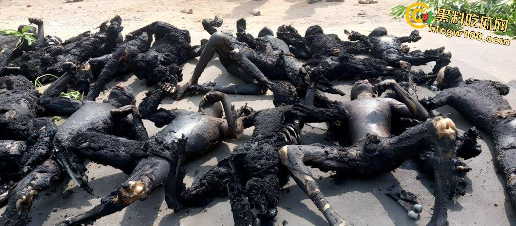 人间炼狱！尼日利亚油罐车泄露遭哄抢爆炸致77死，人都烧成木炭了，重口慎点！  第3张