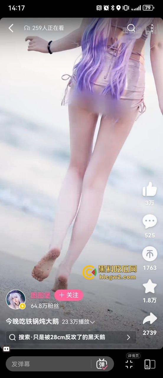 B站主播『图图堡』海边真空写真爆出，美鲍都快从比基尼里蹦出来，有没有鉴鲍大师给个评价，这品相算极品吗？  第3张