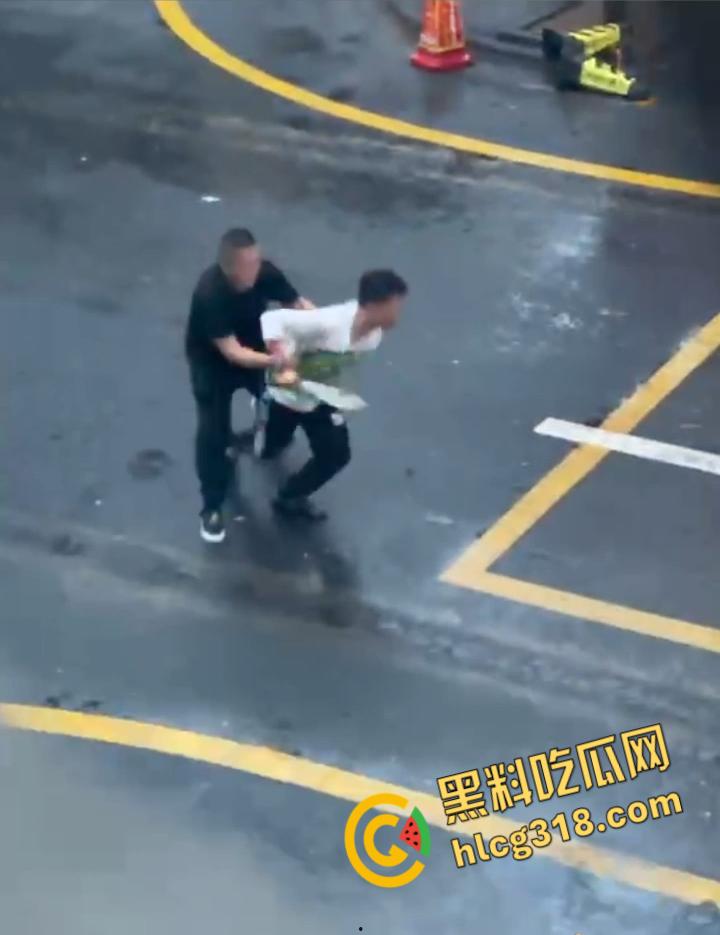 小伙街边无差别砍人，就算劝架也惨被砍，街头刀光血飙骨肉翻开，地上血迹一片看着都感觉痛 !  第3张