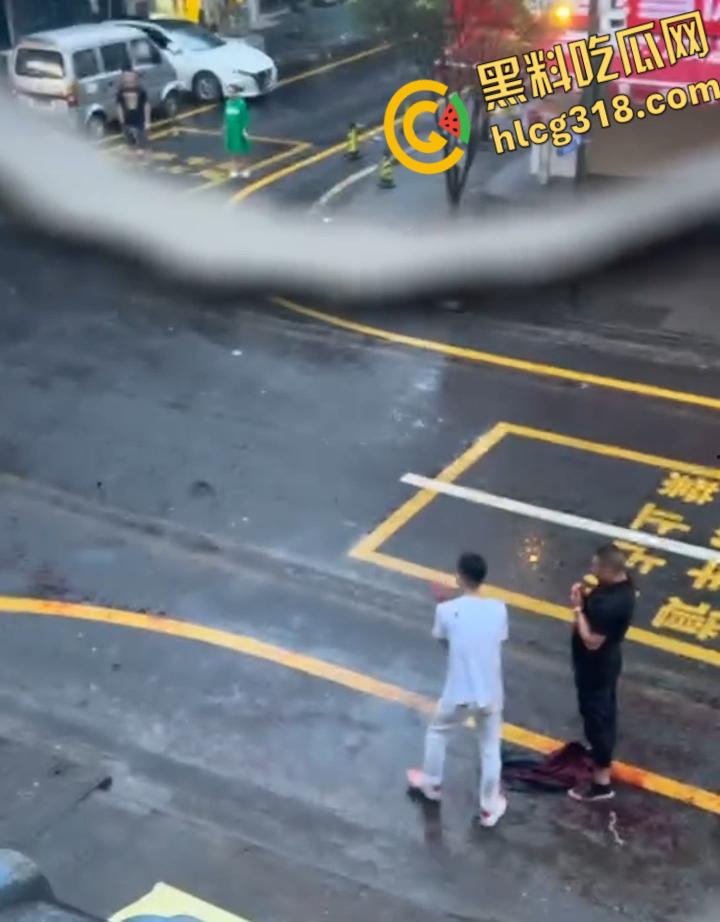 小伙街边无差别砍人，就算劝架也惨被砍，街头刀光血飙骨肉翻开，地上血迹一片看着都感觉痛 !  第7张