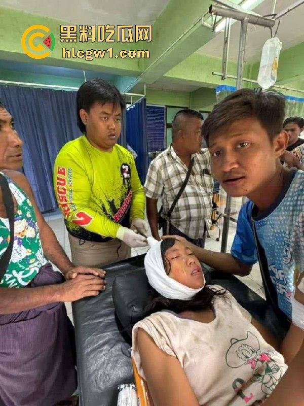 妙瓦底一女孩头部被刀插入！竹片墙掉刀酿惨剧，紧急送往泰国湄索医院！  第5张